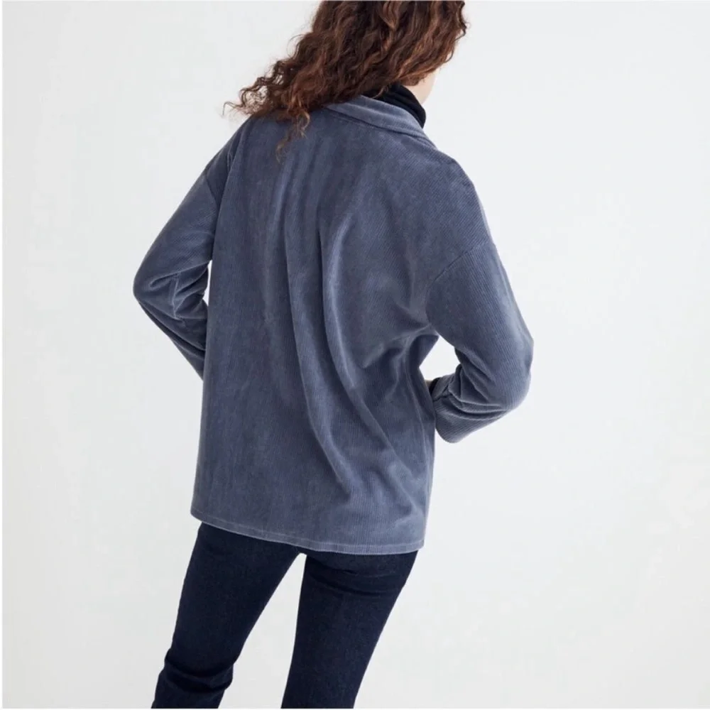 Madewell Women's Slate Gray Corduroy Blazer - Picture 3 of 7